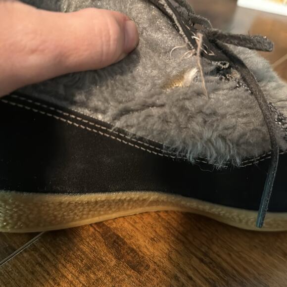 Vintage Snowland Boots Sherpa Boho Platform Scandinavian 7 - Picture 10 of 12